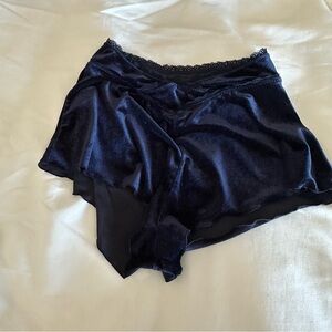 Blue Velvet Lounge Shorts